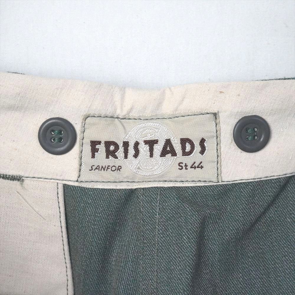 40s50s Vintage military Sweden army green Denim trousers plizna- pants dead stock 44
