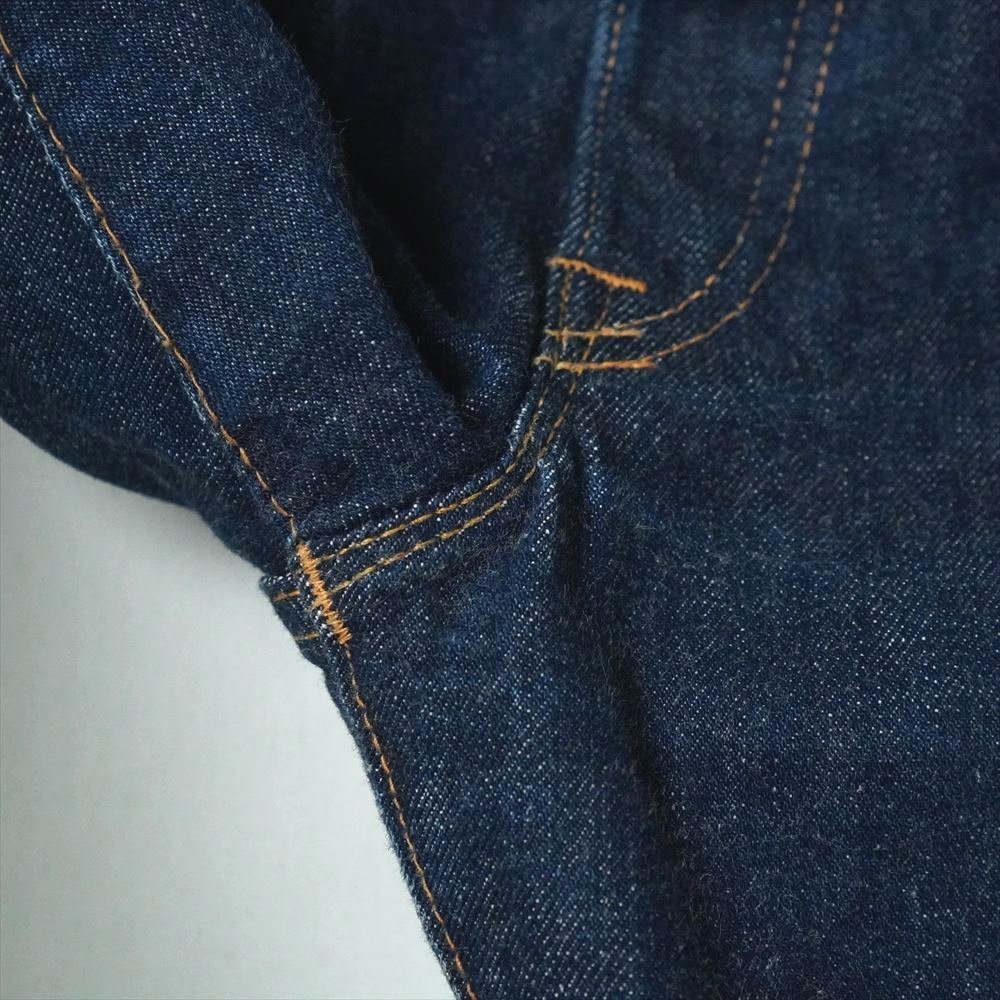 60s ビンテージ Levis リーバイス 501 E Aタイプ ビッグE ウエストシングル 初期 32/33 真っ紺 ミントコンディション_画像7