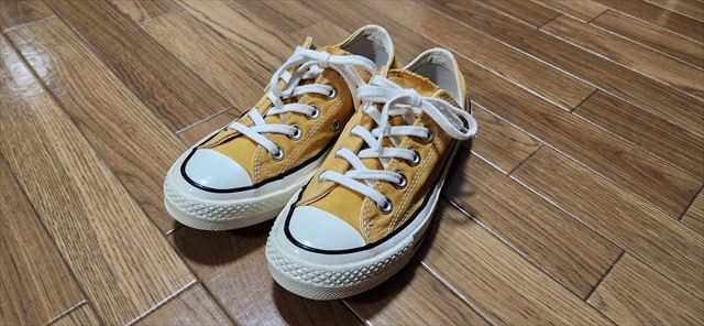 コンバース☆オールスター☆チャックテイラー☆CT70☆黄☆22.5cm-