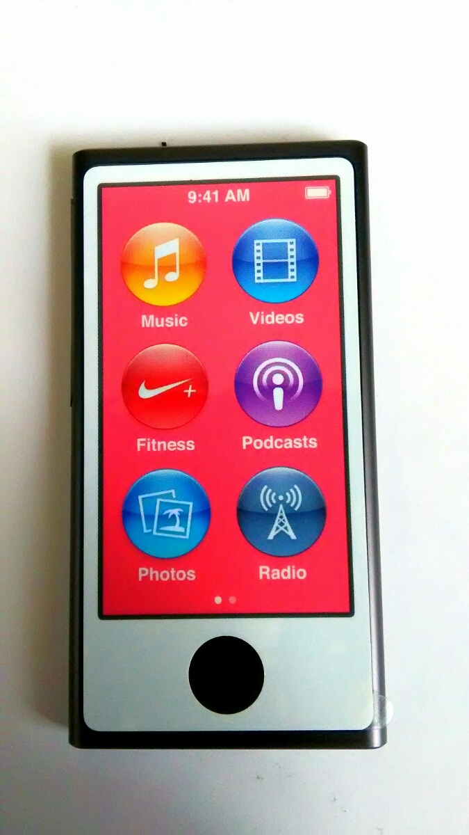 Apple Ipod Nano 16gb第7代 太空灰 Usb充電線套裝ipod Nano 原文