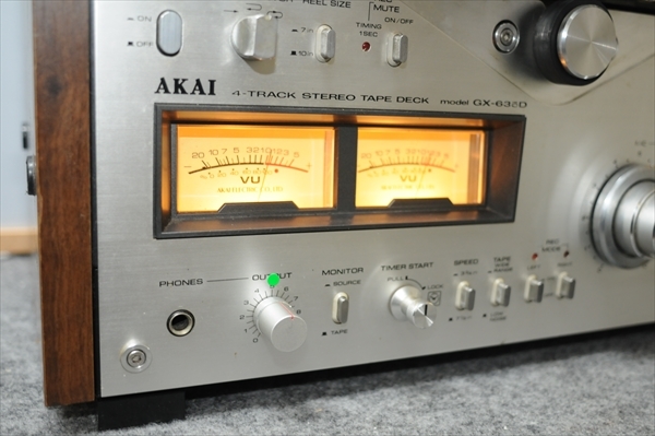 AKAI GX635D執行錄製/播放服務項目許多部分包括垃圾 原文:AKAI GX635D 録音・再生してます　サービス品多数有り　部品取りジャンク