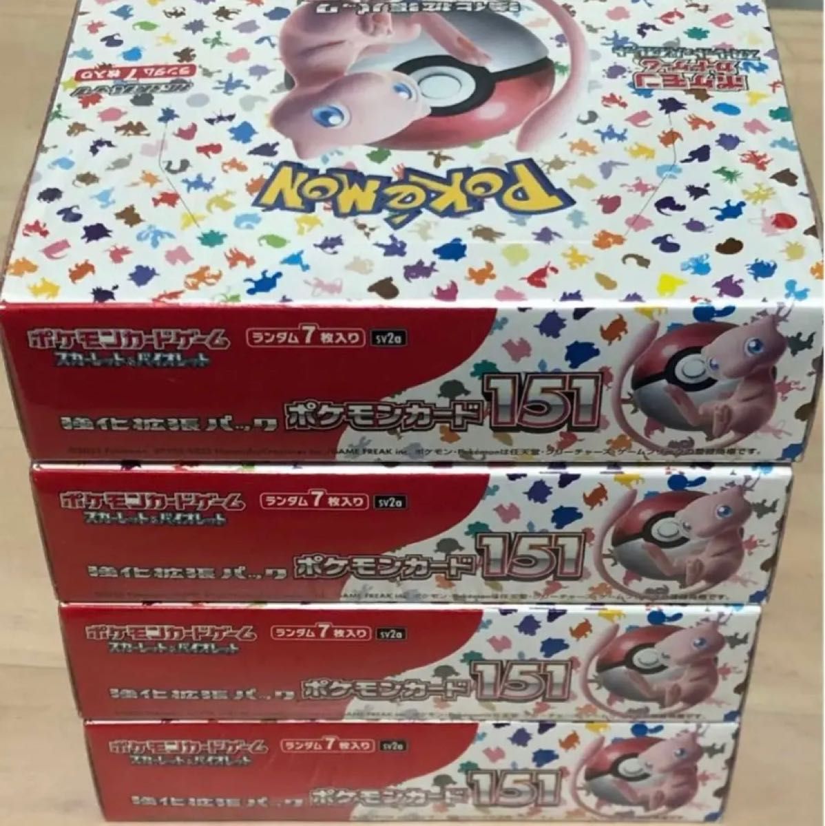 最終値下げ ポケモンカード 151 シュリンク付き 新品未開封 4box