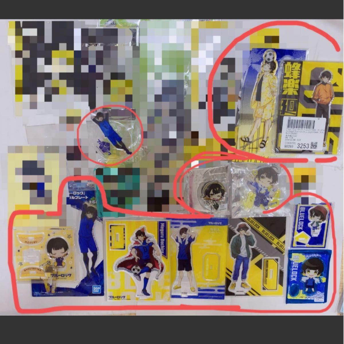 ブルーロック 蜂楽廻 アクスタ12点セット アクリルスタンド ブルロ 蜂
