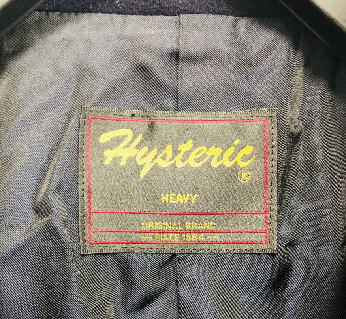 ヒステリックグラマー Pコート サイズM〜L 濃紺 HYSTERIC GLAMOUR 美品_画像5