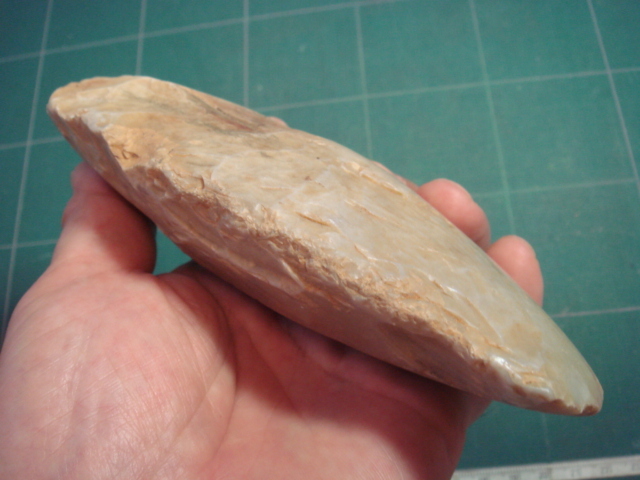  stone vessel department part . made stone axe flint 155mm③