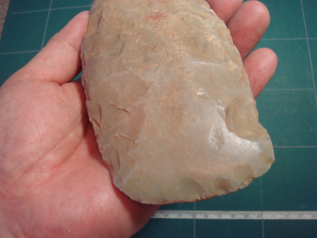  stone vessel department part . made stone axe flint 155mm③