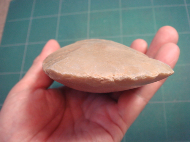  stone vessel department part . made stone axe flint 155mm③