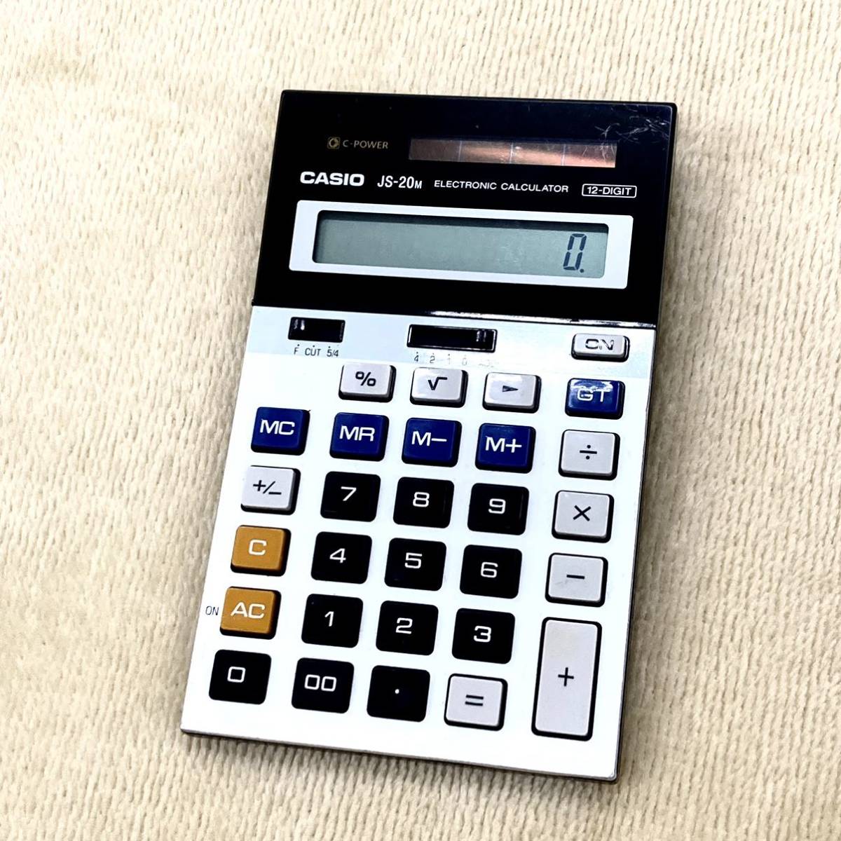 2022特集 計算機 JS-20M カシオ CASIO 電卓 可動品 昭和レトロ 12桁 カシオ 2022特集 計算機 JS-20M カシオ CASIO 電卓 可動品 昭和レトロ 12桁 カシオ