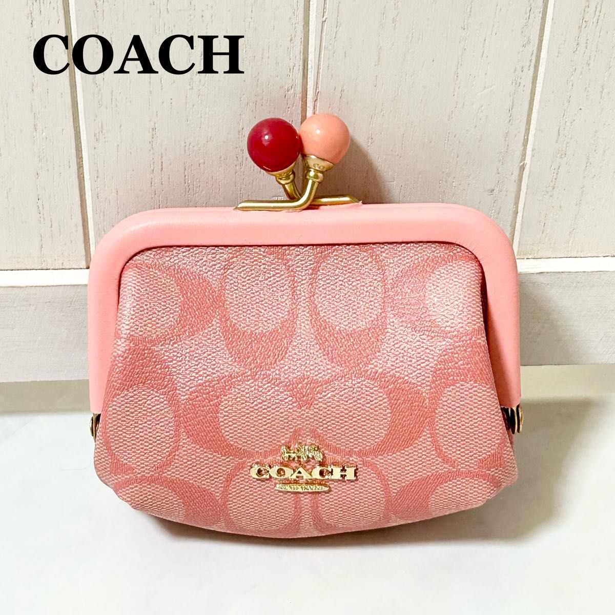 未使用 COACH コーチ キスロック がま口 コインケース｜Yahoo!フリマ