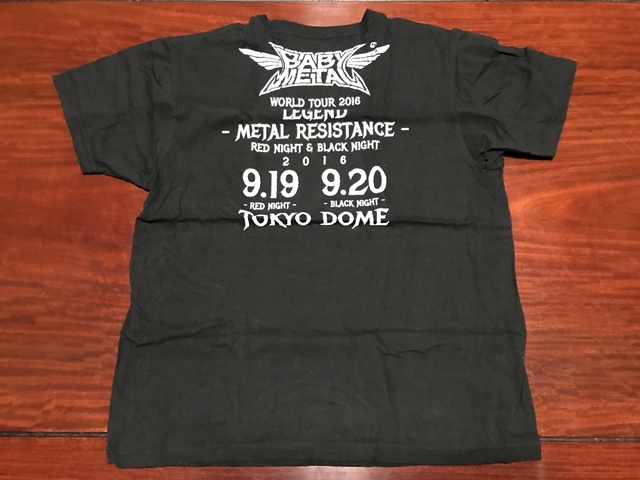 BABYMETAL★2016年　TOKYO DOME MEMORIAL -KｘY- Tシャツ★Mサイズ★ベビーメタル_画像2
