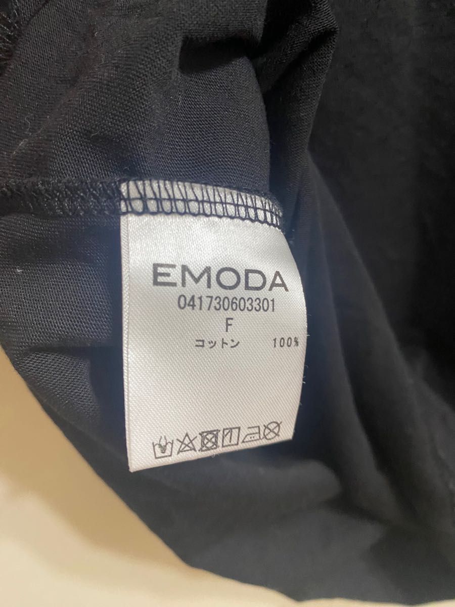 EMODA Tシャツ　トップス　フリル　黒