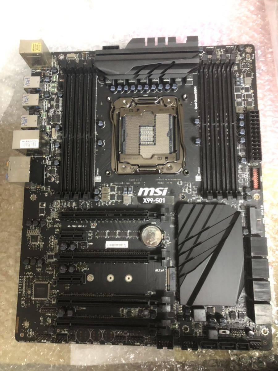 動作品 MSI X99-S01 LGA2011v3 のみ マザーボード 即時支払いできる方