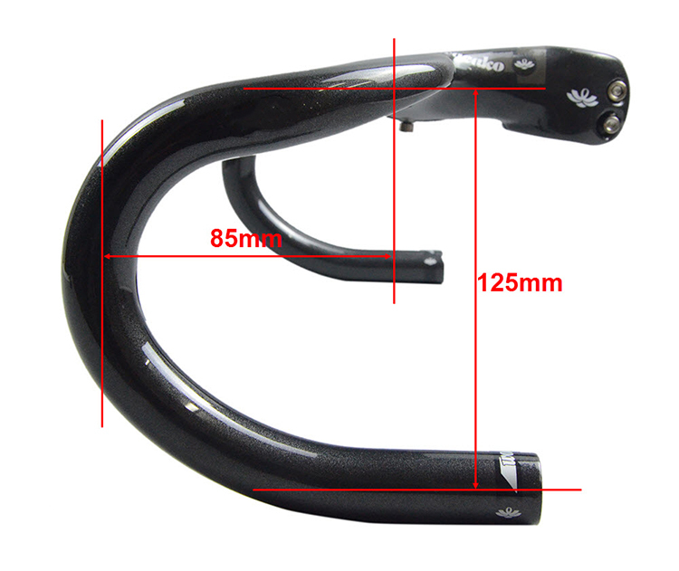 wacako steering wheel drop handle aero bicycle carbon steering wheel road bike steering wheel stem solid type wb022