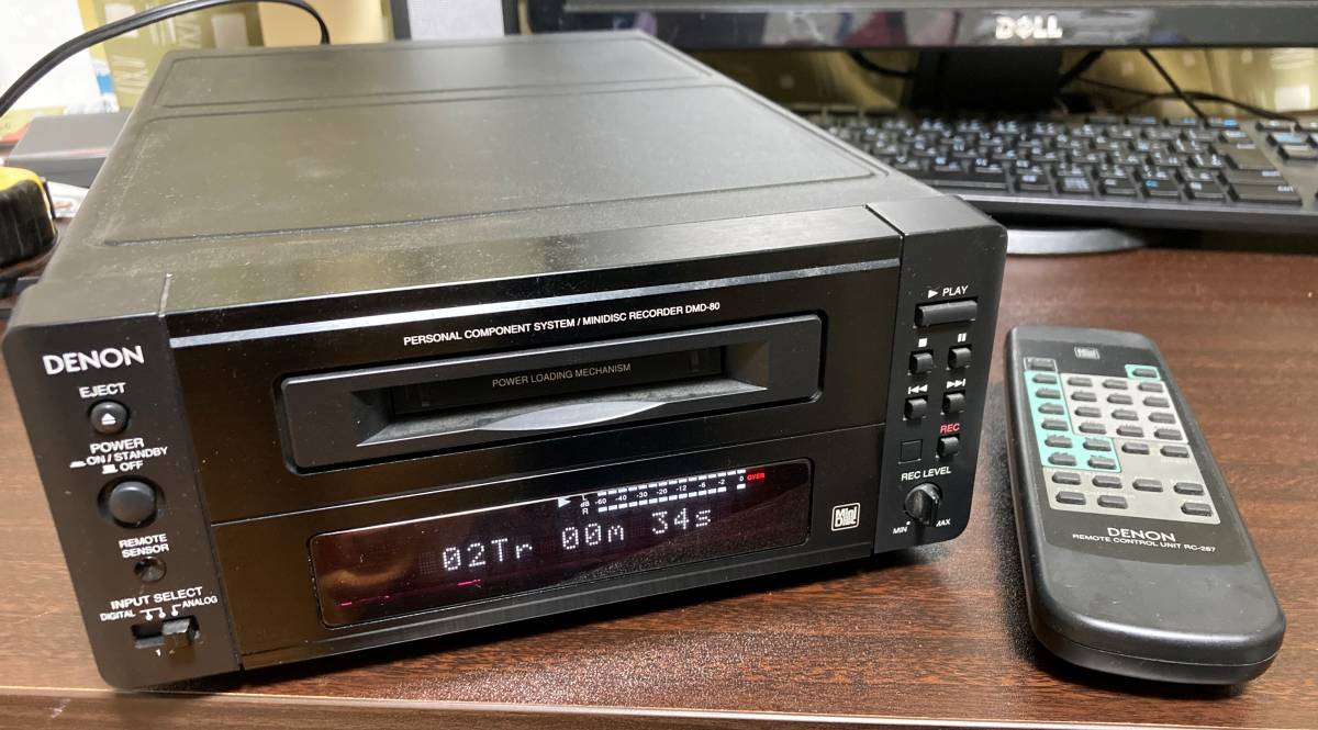 訳あり】 DENON DMD-80 ミニディスクレコーダー MD MINIDISCRECORDER