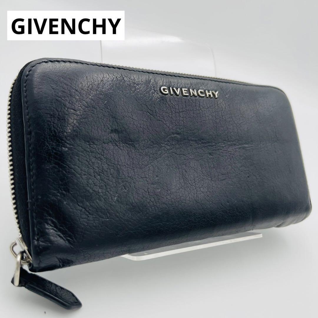 激安/新作 美品 GIVENCHY ジバンシー メンズ 長財布 ラウンド