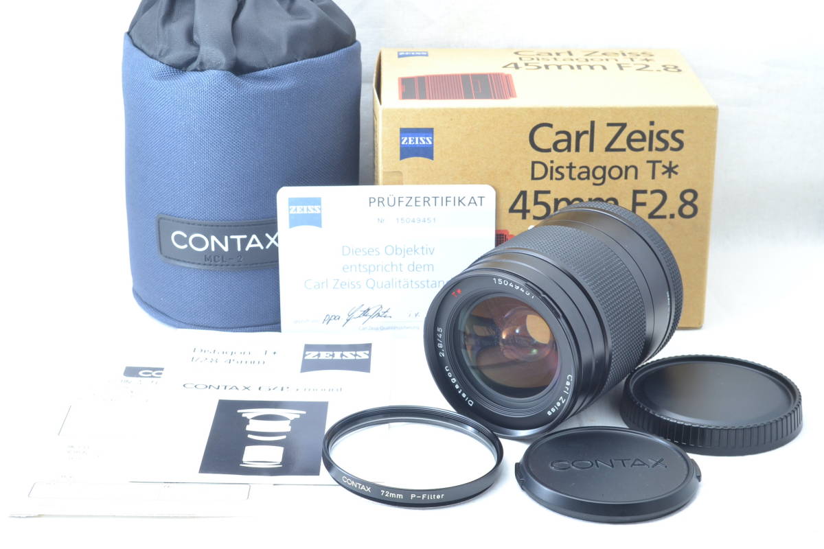 20503W5]☆新品級美観☆CONTAX Carl Zeiss Biogon 28mm F2.8 T* G