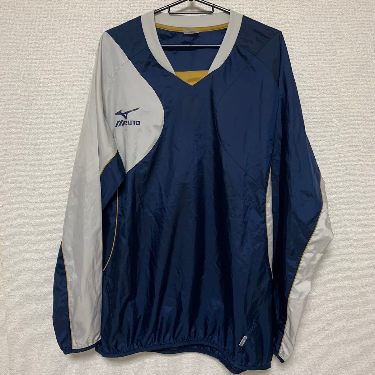 *[ прекрасный товар XO]MIZUNOpi стерео Mizuno темно-синий спорт одежда тренировка одежда ветровка 