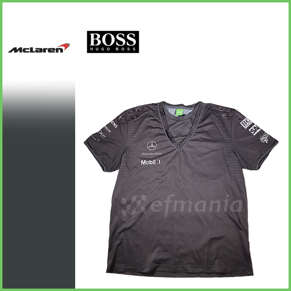 [ not for sale ]2006 McLAREN * Mercedes F1 supplied goods race shirt L HUGO BOSS* Kimi *lai connector n Japan GP