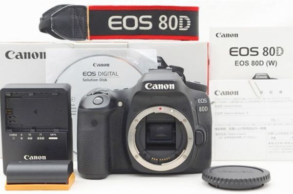 在庫僅少】 ☆美品☆ Canon ♯23081704 付属品 元箱 ボディ 80D EOS