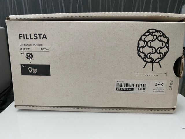 IKEA　FILLSTA　テーブルランプ　ホワイト　おしゃれ　インテリア　北欧雑貨　ライト　照明器具　スタンド_画像2