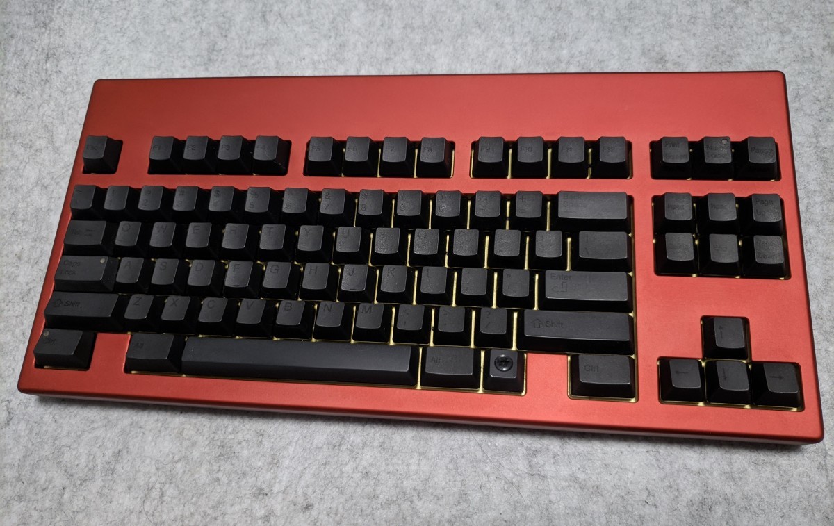 東プレ Realforce 87UB WineRed Alu Case_画像1