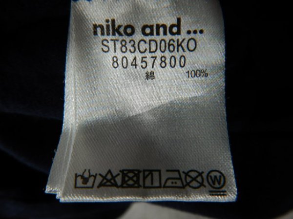to6755　niko and ...　ニコアンド　半袖　tシャツ　IOWA　バイカー　人気　ビンテージデザイン_画像5