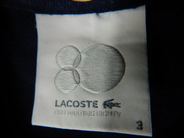 to6849　LACOSTE　ラコステ　ファブリカ　80周年　半袖　ポロシャツ　人気　送料格安_画像5