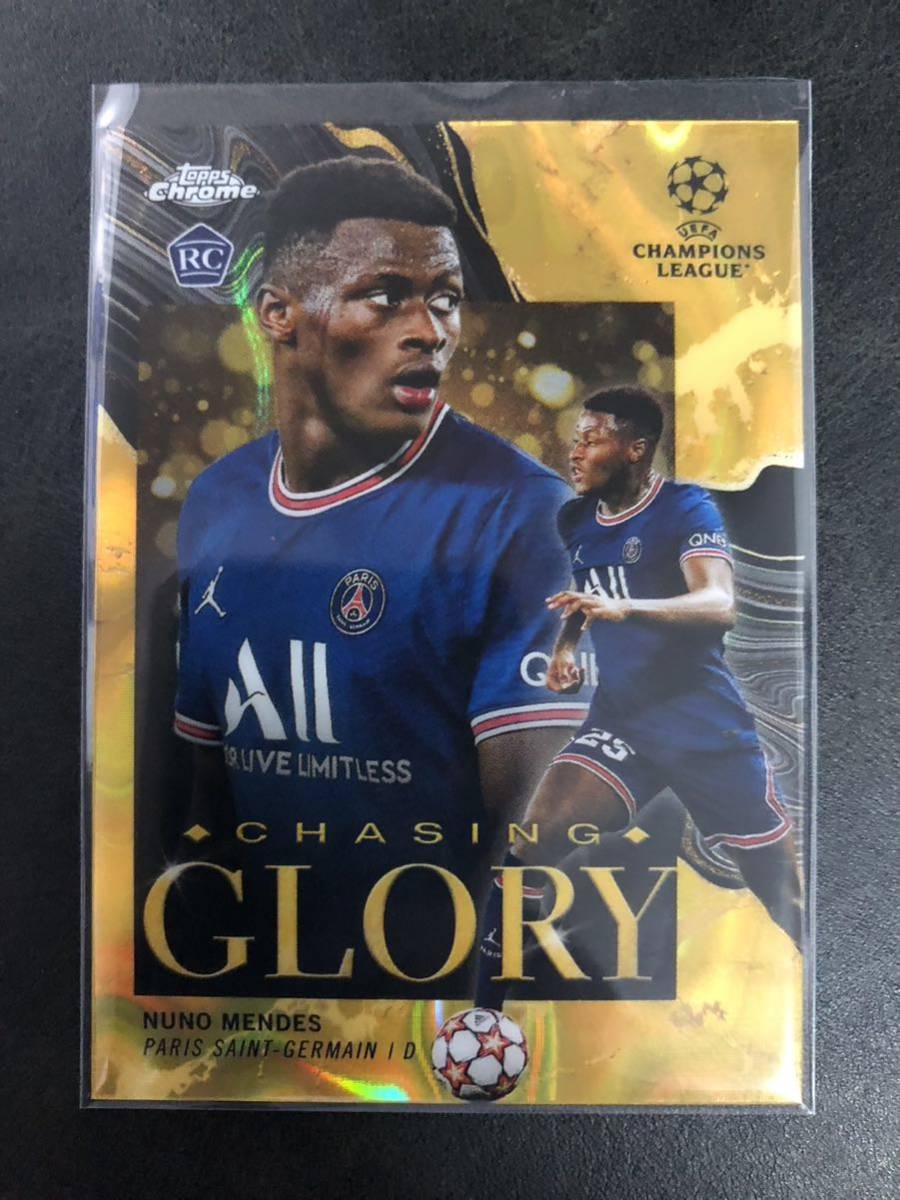 GOLD LAVA topps chrome Nuno Mendes ヌーノメンデス パリサンジェルマン glory rookie ルーキー RCの画像1