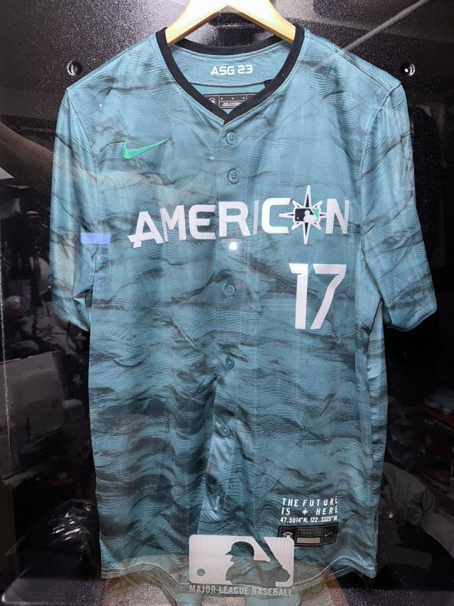 「#17 大谷翔平 NIKE All Star Game 2023 American League 公式レプリカユニフォーム メンズ-Mサイズ」SHOHEI OHTANI 二刀流　MVP_画像3