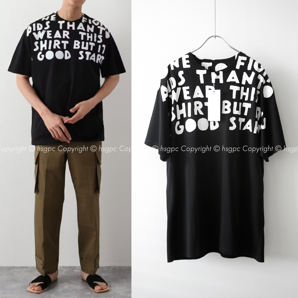 【定価5万】新品 メゾン マルジェラ チャリティー AIDS Tシャツ 半袖 ロゴT エイズ カットソー オーバーサイズ トップス Maison Margiela_画像1