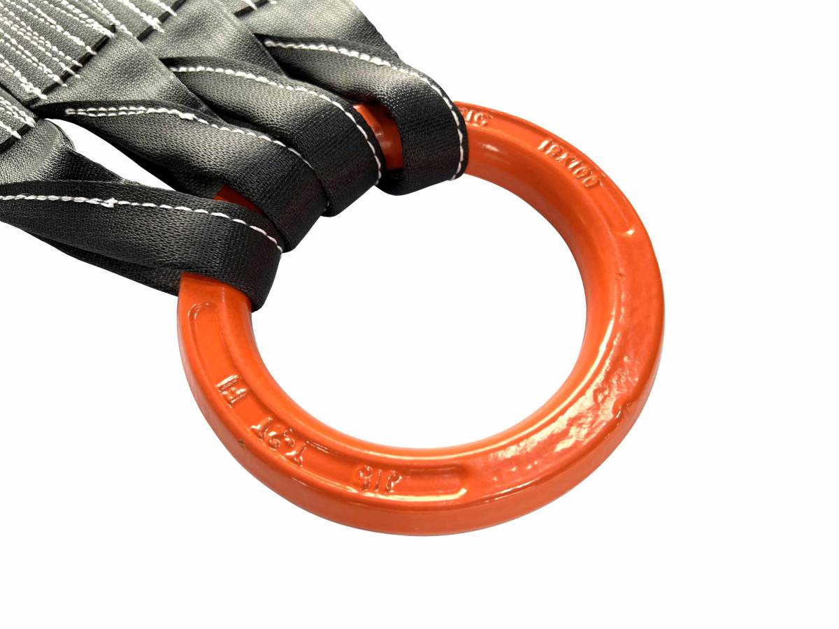 シートスリングベルト　４点吊　２ｍ　使用荷重2t　塗装品　超軽量コンパクト　吊り具　ワイヤーロープ　シートベルト　スリング_画像4