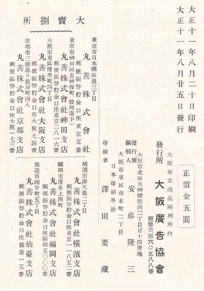◎戦前◇ 新聞広告五百案 大阪府立商品陳列所 懸賞募集 大阪広告 ◎戦前◇ 新聞広告五百案 大阪府立商品陳列所 懸賞募集 大阪広告