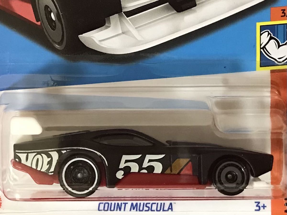 即決 ホットウィール COUNT MUSCULA マットブラック HotWheels カウントマスキュラ カウント マスキュラ HW 55TH MUSCLE MANIA 未開封_画像2