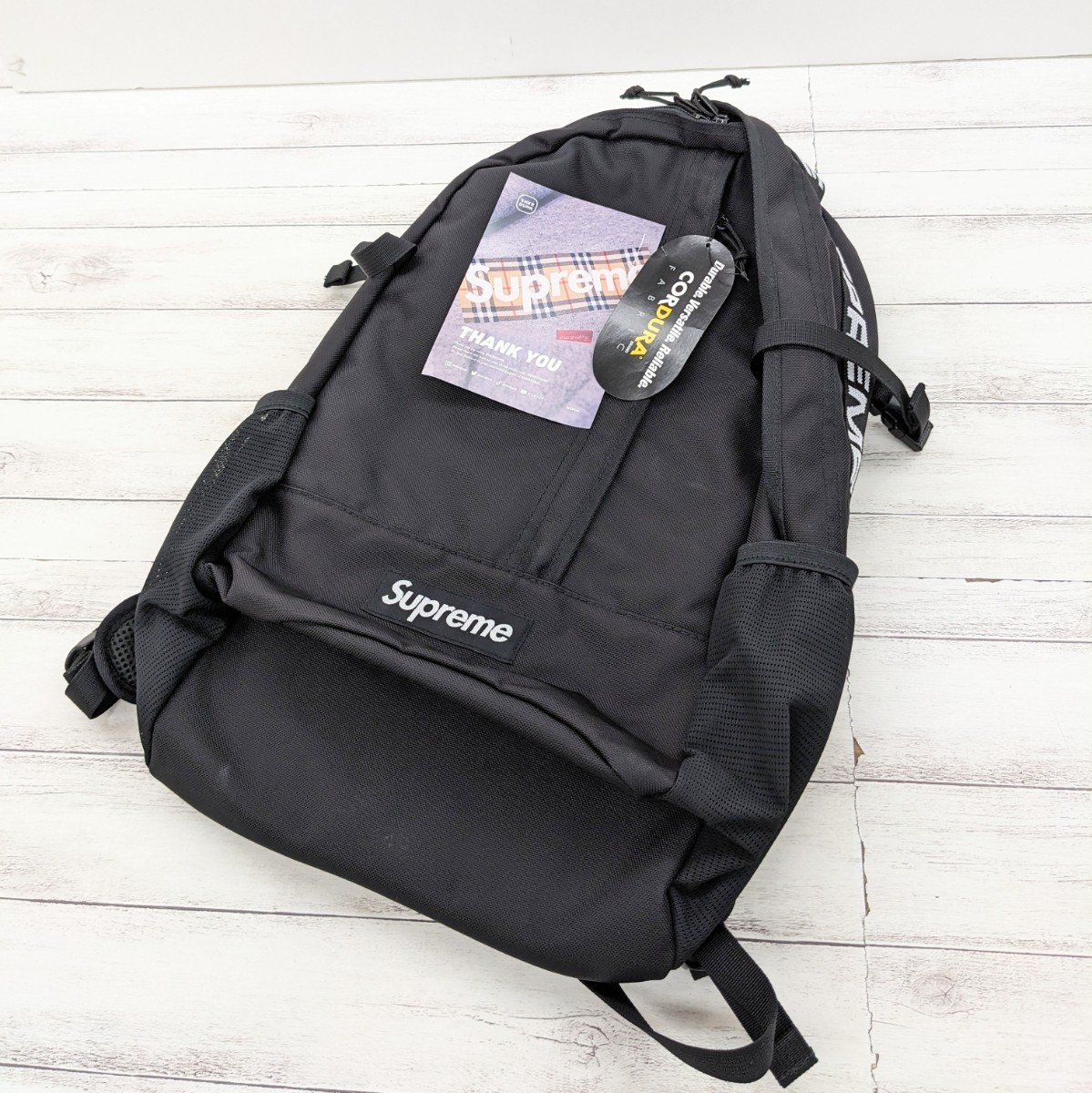 未使用品 Supreme 18SS Backpack Black シュプリーム バックパック