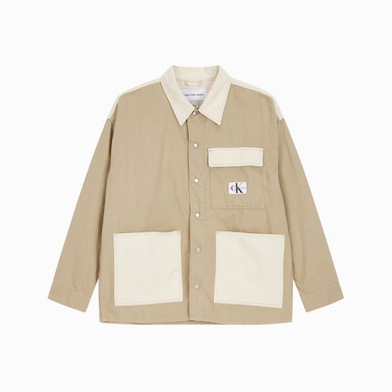  unused goods Calvin Klein Jeans Calvin Klein oversize utility shirt coverall jacket beige size M