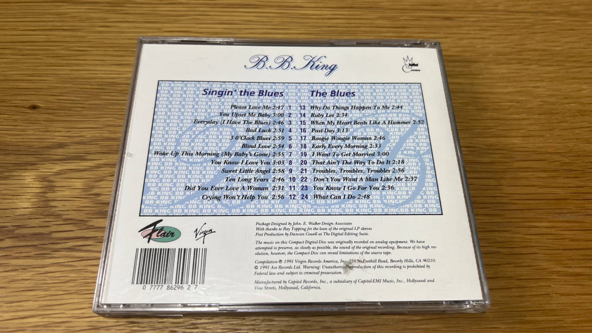 B.B.KING/SINGIN‘　THE　BLUES　THE　BLUES　CD_画像2