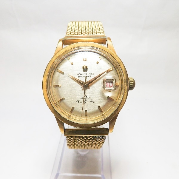 卸し売り購入 ウォルサム ニューヨーカー39石 メンズ☆0347 腕時計 時計 自動巻 3針＋カレンダー
