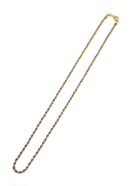 40cm K18 PT850 ベネチアンツイストチェーンネックレス コンビ 40cm K18 PT850 ベネチアンツイストチェーンネックレス コンビ