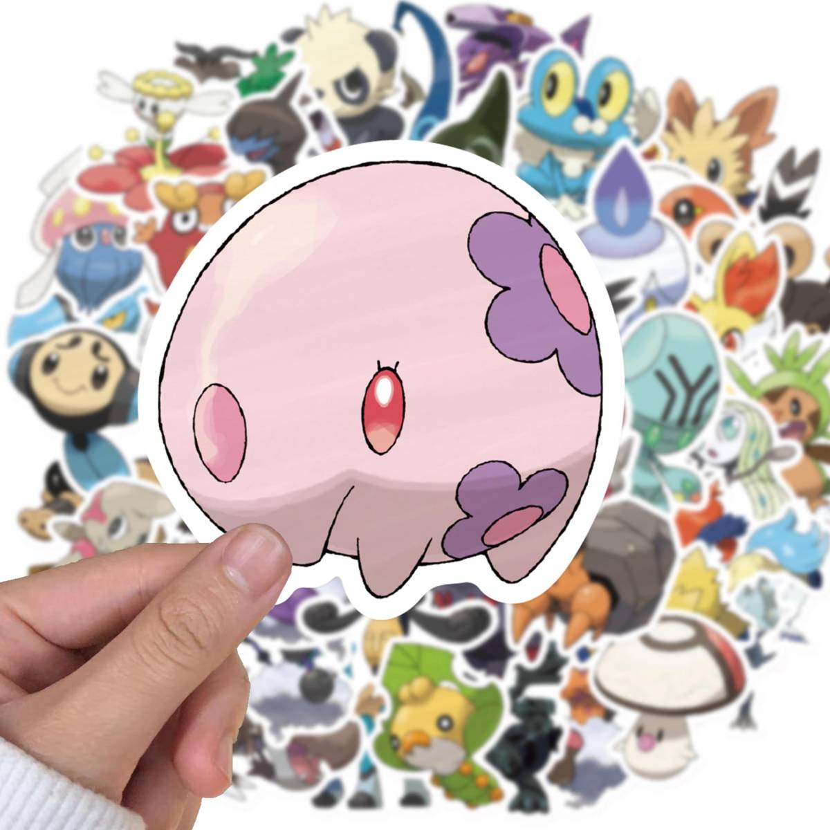 60 sheets Pokemon N waterproof sticker seal 