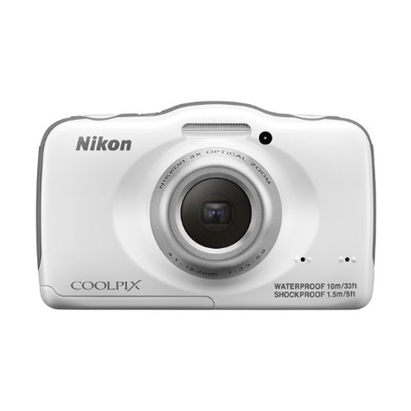 Nikon デジタルカメラ S32 防水 1300万画素 ホワイト S32WH_画像1