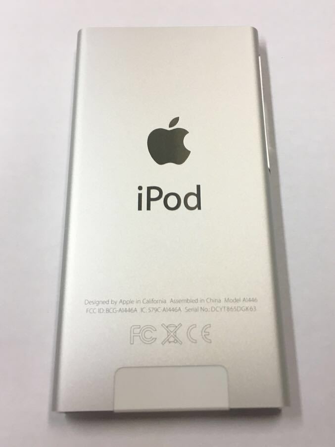 蘋果第7代iPod nano 16GB機身全新未使用，保證與Ipod蘋果 原文:アップル 第7世代 iPod nano 16GB 本体 新品 未使用 保証付き アイポッド apple