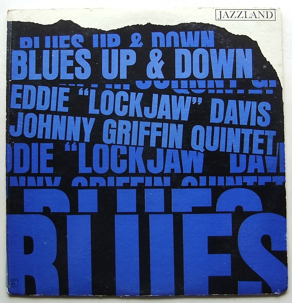 ◆ EDDIE LOCKJAW DAVIS and JOHNNY GRIFFIN Quintet / Blues Up and Down ◆ Jazzland JLP 60 (BGP:orange:dg) ◆_画像1