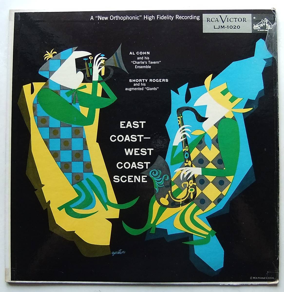 ◆ AL COHN - SHORTY ROGERS / East Coast - West Coast Scene ◆ RCA LJM-1020 (dog:dg) ◆