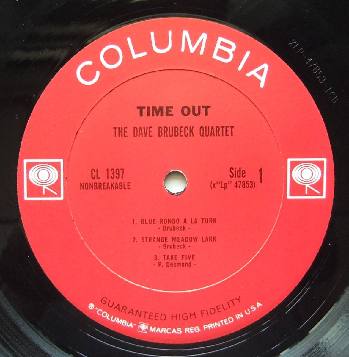 ◆ DAVE BRUBECK Quartet / Time Out ◆ Columbia CL 1397 (2eye) ◆ V_画像3