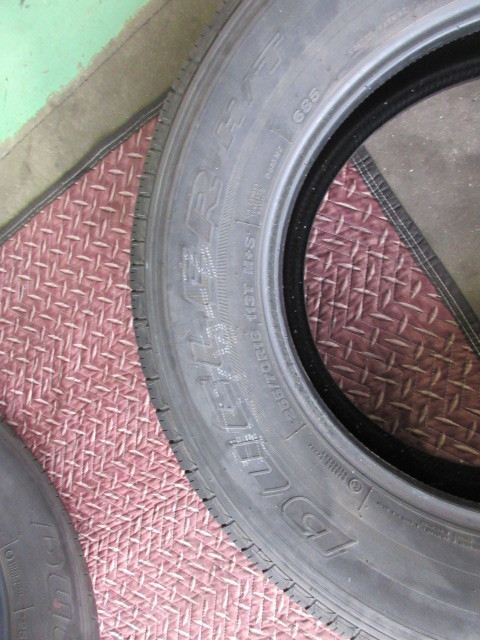 1円スタート ブリジストン デューラーHT685 255/70R18 113T バリ山4本 タンドラ・ブロンコ・ラングラー・ナビゲーター他の画像7