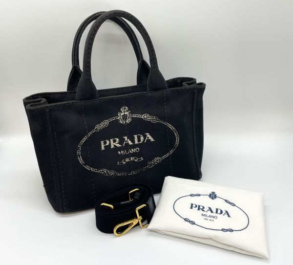 美品 PRADA プラダ カナパ S 2way ブラック ショルダーバ | JChere雅虎