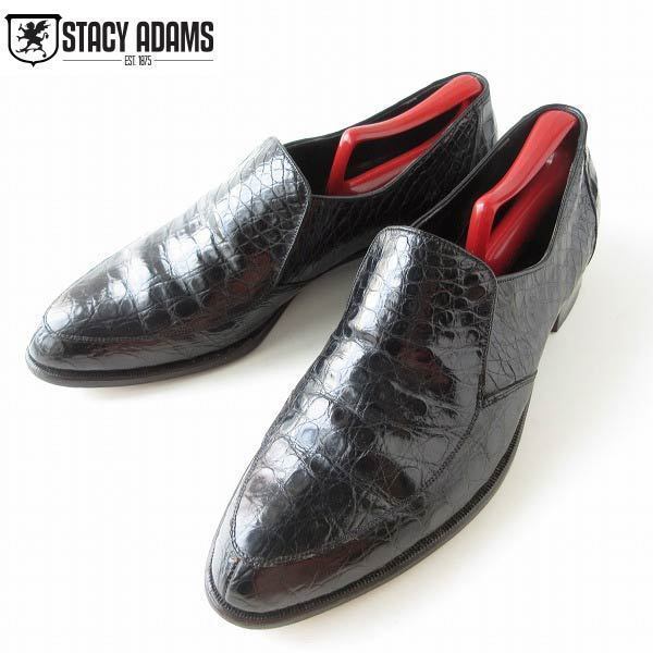 大きな取引 Stacy ビンテージ アリゲーター 28.5cm 10.5C 黒 スリッポン ステイシーアダムス ワニ革 希少 ADAMS d139-32-0071ZT 靴 28.5cm 大きな取引 Stacy ビンテージ アリゲーター 28.5cm 10.5C 黒 スリッポン ステイシーアダムス ワニ革 希少 ADAMS d139-32-0071ZT 靴 28.5cm