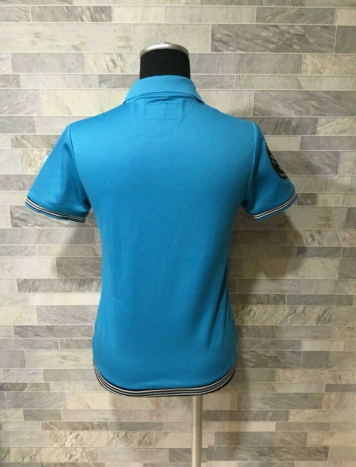 BALANCEDESIGN バランスデザイン　ポロシャツ　ターコイズブルー　S