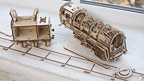 Ugears ユーギアス 460蒸気機関車 木製 ブロック おもちゃ 70012_画像3