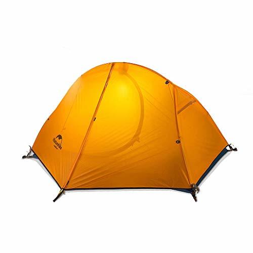 Naturehike 1人用 グランドシート付 オレンジ色 自立式 二重層テント 3シーズン アウトドアキャンピング 自・・・